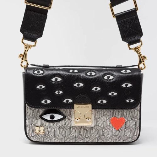 AmantisCrossbodyHandbag BlackandCreamAllOverEyesEmbroidery6